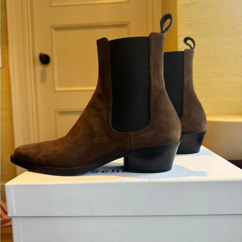 LIKE NEW - Proenza Schouler Espresso Chelsea Boots - Picture 3 of 6